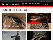 Tablet Screenshot of gunsoftheoldwest.com